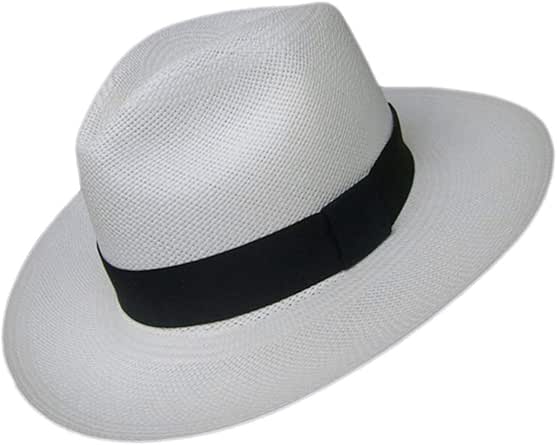 Tirabasso Cappello Elegante Uomo Cappello Panama Montecristi Grado 9 - Tessuto A Mano In Ecuador Cappello Paglia Ecuador