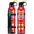 FIOZABI Portable Fire Extinguisher Spray With Bracket Can Prevent Re-Ignition,Best Suitable for The House/Car/Truck/Boat/Kitchen/Home Water-Based Fire Extinguishers Fire Type A/B/C/K 620ml (2 pack)