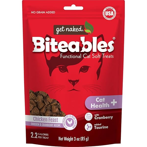 GET NAKED BITEABLES NATURAL SOFT TREATS FOR CATS,...