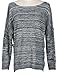 Persun Women's Sexy Long Sleeve Loose Cut Out Sweater