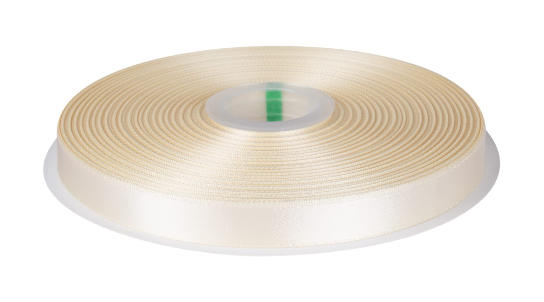 Fondersy 16mmX 91M Double Faced Satin Ribbon Ivory Polyester Ribbon for Gift Wrapping Wedding Decoration Floral Arrangement Crafts