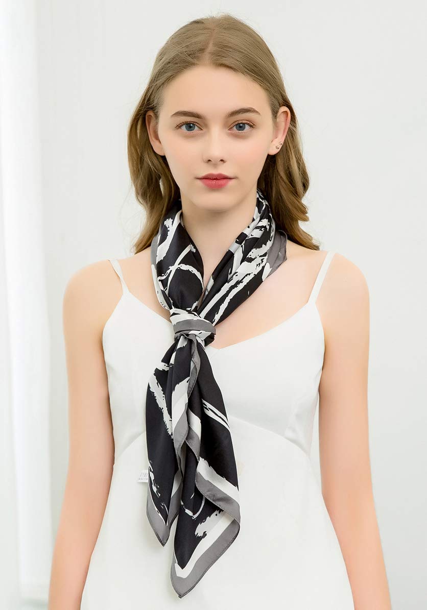 NALACAL Hair Scarf For Woen, Silk Feeling Head Scarf, Fashion Silky Satin Headscarf Wrap