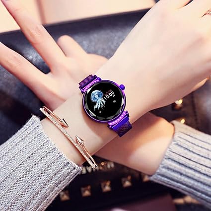 Amazon スマートウォッチ レディース 19最新版 Ip67防水 スマートブレスレット 女性 血圧計 心拍計 歩数計 活動量計 消費カロリー スポーツモード 電話着信 拒否 Sms Twitter Whatsapp Line通知 睡眠検測 カラースクリーン 長い待機時間 輝度調整 長座注意