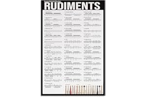BAYABU Funny Drum Knowledge Metal Sign Vintage Music Room Decoration Percussive Arts Society 40 Snare Drum Rudiments Tin Poster Home Club Cafe Wall Decor 12X16 Inch