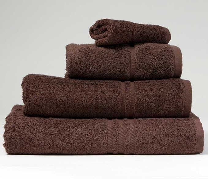 Blue Label 500gsm Plain Chocolate Brown Hand Towel (SEE SIZE OPTIONS