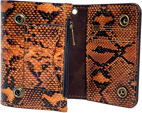 Carteras monederos tarjeteros. Cartera con Cadena, Cuero, Motero, Monedero con Cadena metálica, Bolsillo con Cremallera… Carteras monederos tarjeteros. Cartera con Cadena, Cuero, Motero, Monedero con Cadena metálica, Bolsillo con Cremallera… - Imagen 5