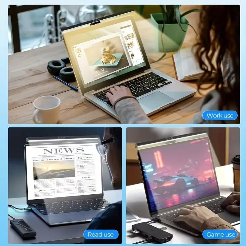 HDView Monitor Light Bar, Eye-Care LED Monitor Lamp with Anti-Glare, Touch Control and Adjustable Color Temperature