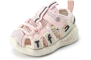 LIZISHU Baby Boys Girls Sandals Toddler Water Shoes Mesh Barefoot Kids Breathable Summer Sneakers Shoes for First Walking