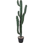 Logkity Artificial Cactus 41inch Faux Cacti Fake Saguaro Plants for Indoor Outdoor Home Office Garden Decor