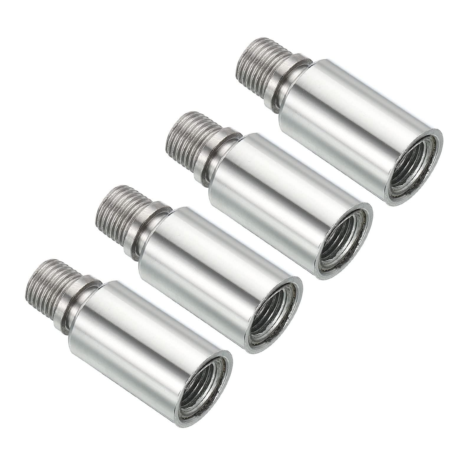 PATIKIL Sloped Ceiling Light Adapter, 4 Pack 360 Degree M10 Thread Chandeliers Ceiling Pendant Lighting Adapter for Angle or Irregular Ceiling, Chrome
