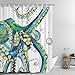 Alishomtll Bathroom Shower Curtain Colorful Fashion Octopus Shower Curtains Durable Fabric Bath Curtain Waterproof Bathroom Curtain with 12 Hooks, Colorful Fashion Octopus Shower Curtain