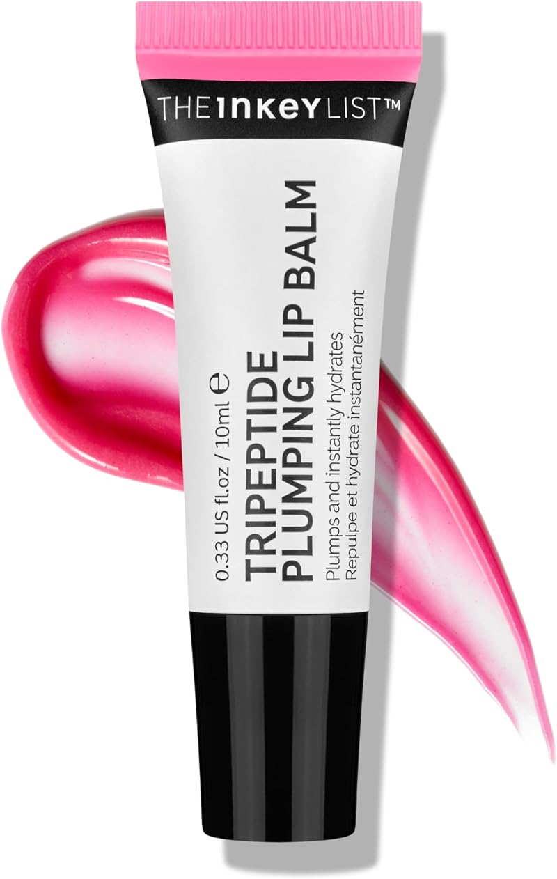 The INKEY List Tripeptide Plumping Lip Balm 10ml Pink Tint