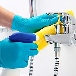 Basic Medical Blue Nitrile Exam Gloves - Latex-Free