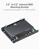 Inateck SSD Mounting Bracket 2.5 to 3.5 SATA Cable Power Splitter ST1002S view 2