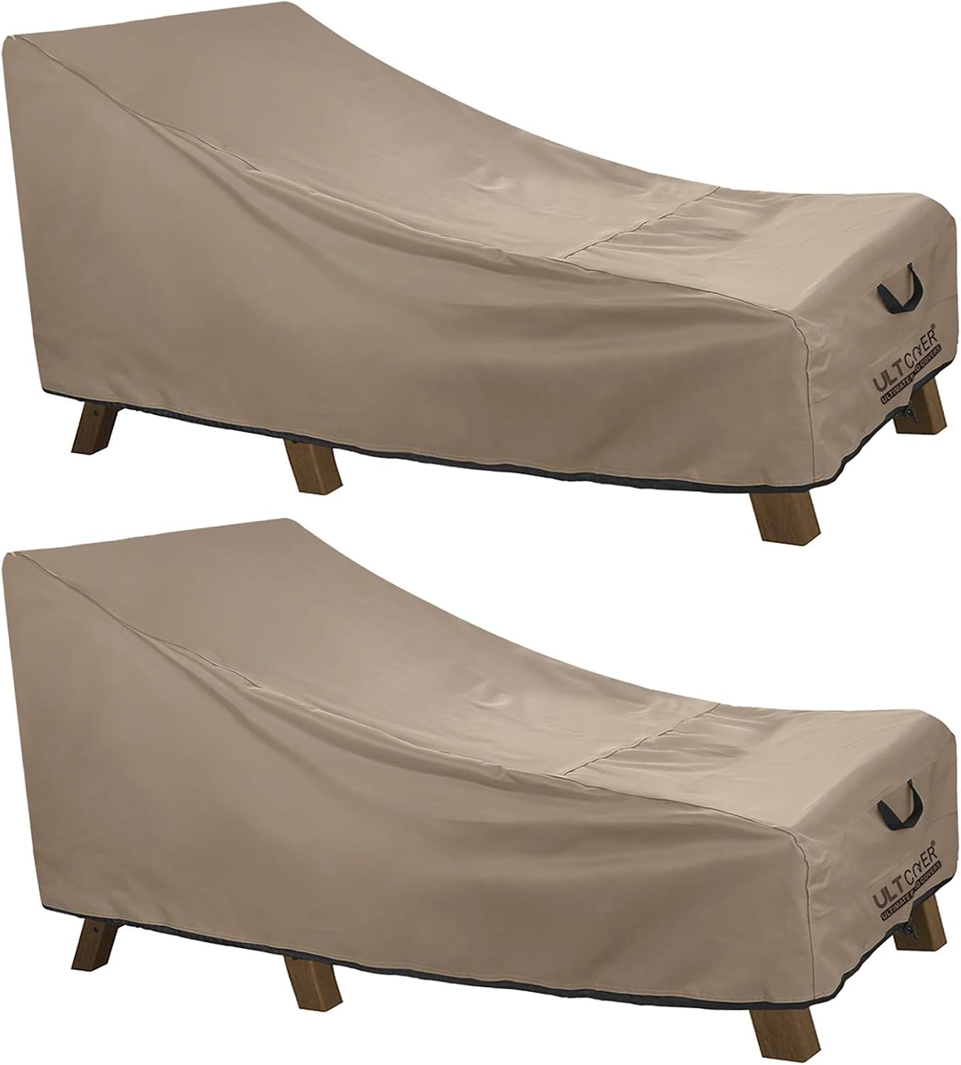 ULTCOVER Waterproof Patio Lounge Chair Cover Heavy Duty Outdoor Chaise Lounge Covers 2 Pack - 84L x 32W x 32H inch : Garden & Outdoor