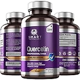 Smart Nutra Labs Quercetin 1000mg- 180 Vegan Capsules, 100% Pure Quercetin Supplement- Non-GMO, Gluten Free, Third Party Tested