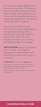 Sukin Organic Rosehip Oil 25ml for Scars Ageing Redness Cruelty Free Vegan view 7