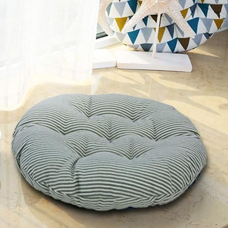 Deng Jq Chair Pad Cotton Computer Chair Dining Chair Tatami Round Office Pad Thickening Student Bench Rattan Chair Seat Cushioning R