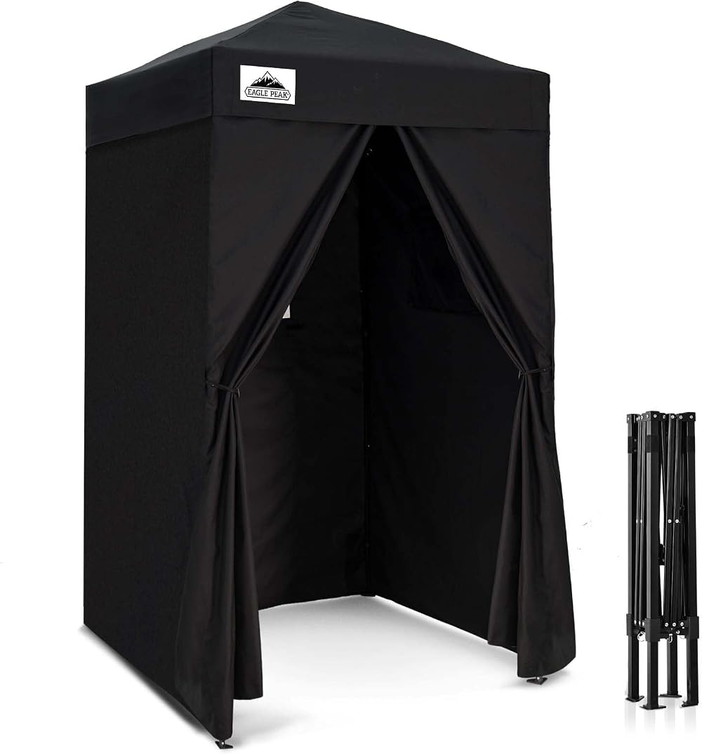 Eagle Peak Flex Ultra Compact 1.2x1.2 m Pop-Up Canopy Sun Shelter Changing Room