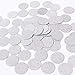 MOWO Glitter Confetti Wedding Party Decor and Table Decor 1.2’’ in Diameter (Silver Glitter,200pc)