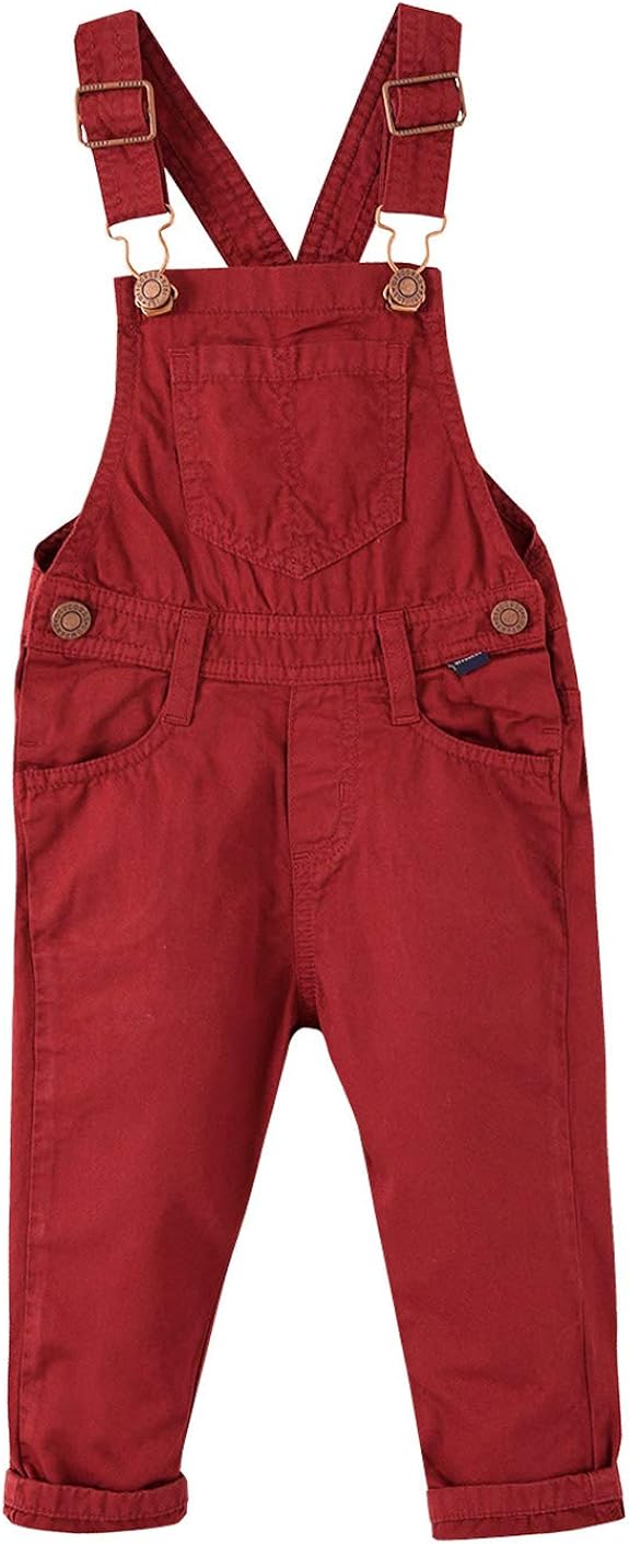 OFFCORSS Bib Overalls for Toddler Baby Boys Sizes 12m - 5T Adjustable Straps Slim Overol: Clothing