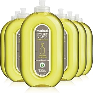 Method Squirt + Mop Hard Floor Cleaner, Lemon Ginger, 25 Fl Oz (Pack 6)