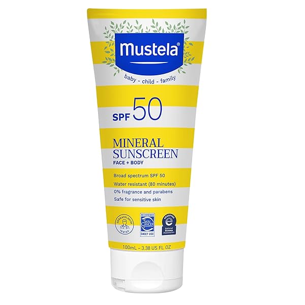 MUSTELA BABY MINERAL SUNSCREEN LOTION SPF 50 BROAD...