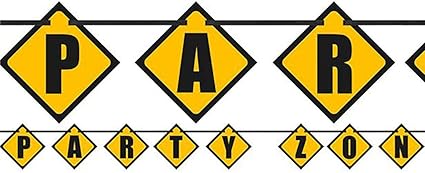 Amazon Com Ma Online Unisex Fancy Construction Party Letter