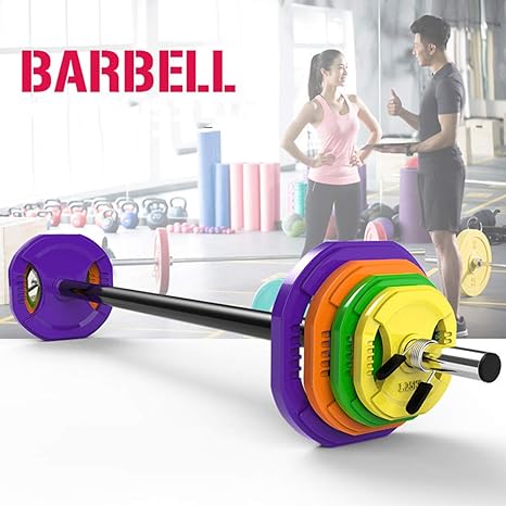 KKDWJ Conjunto de Pesas 20 kg Barra para Pesas, Fitness hogar ...