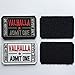 Homiego Ticket to Valhalla Admit One Die Historic Live Again Tactical Morale Badge Embroidery Hook & Loop Patch (1Black+1White)