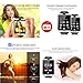 Bluetooth Smart Watch Phone Mobile Phone Unlocked Universal GSM Bluetooth 4.0 NFC Music Player Camera Calendar Stopwatch Sync for Android iPhone Google Huawei Smartphones Plus Backup Battery (Black)