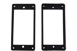 Bloepum 2Pcs Flat Humbucker Pickup Mounting Ring Frame ABS for Electric Guitar