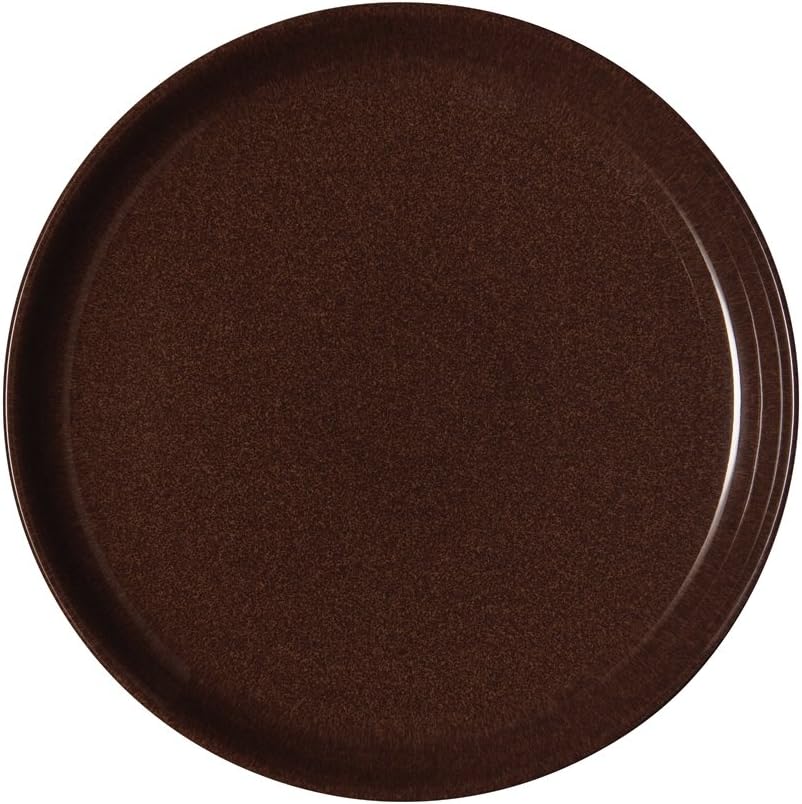 Denby Studio Craft Walnut Coupe Dinner Plate, Ceramic, Brown, 26 x 26 x 3 cm