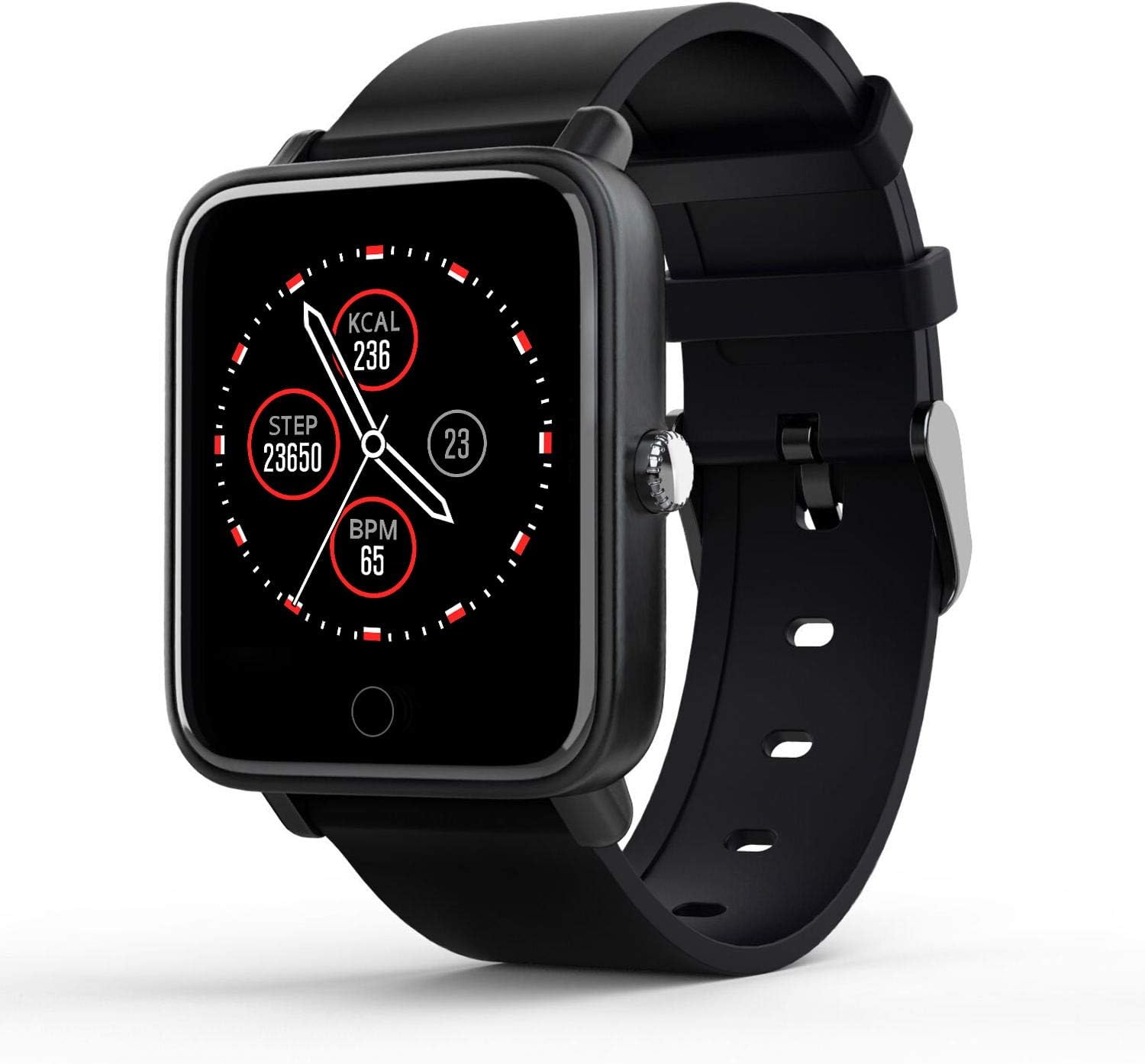 Fitness Tracker Activity Tracker Watch with Heart Rate Blood Pressure Sleep Monitor IP68 Waterproof Smart Watch with Calorie Counter Pedometer Tracker Call SMS Push Fitness Watch for Women Men Kids
