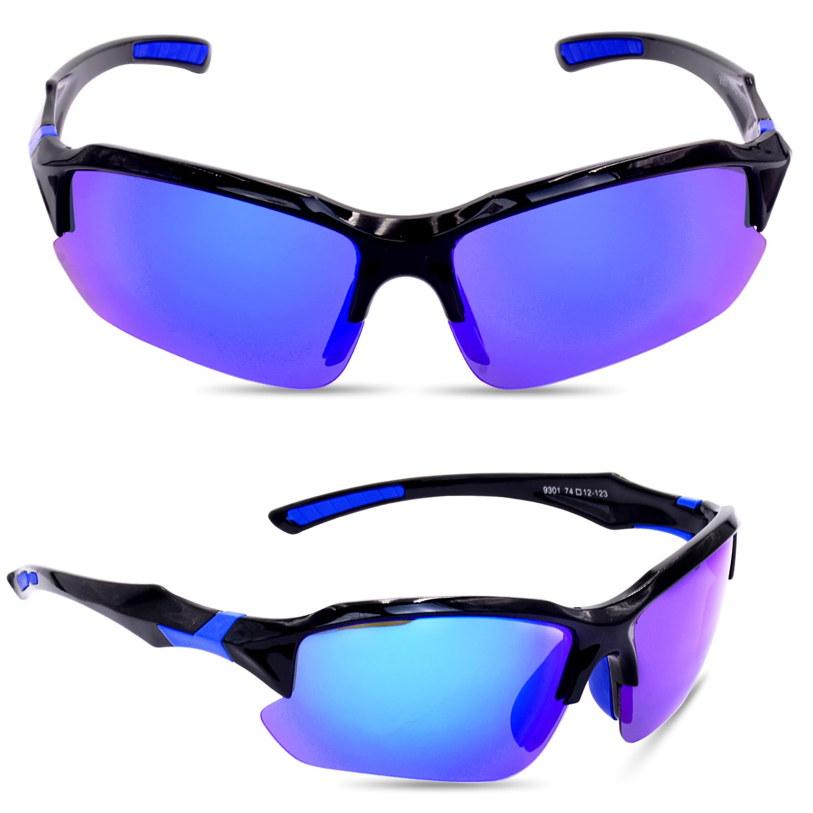 DSYSMIN Polarized Sports Sunglasses for Men Women,Polarized Cycling Glasses Tough Frame Lens for Driving Cycling Running,Anti-UV400