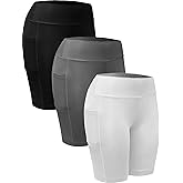 NELEUS Women's Athletic Shorts High Waist Tummy Control Workout Biker Shorts for Running Gym Yoga