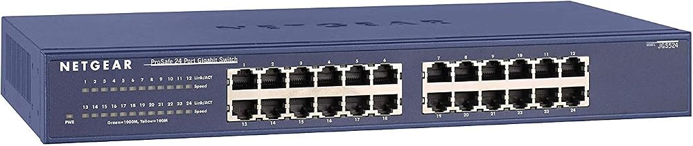 NETGEAR JGS524 24 Port Gigabit Ethernet Network Switch Desktop Rackmount