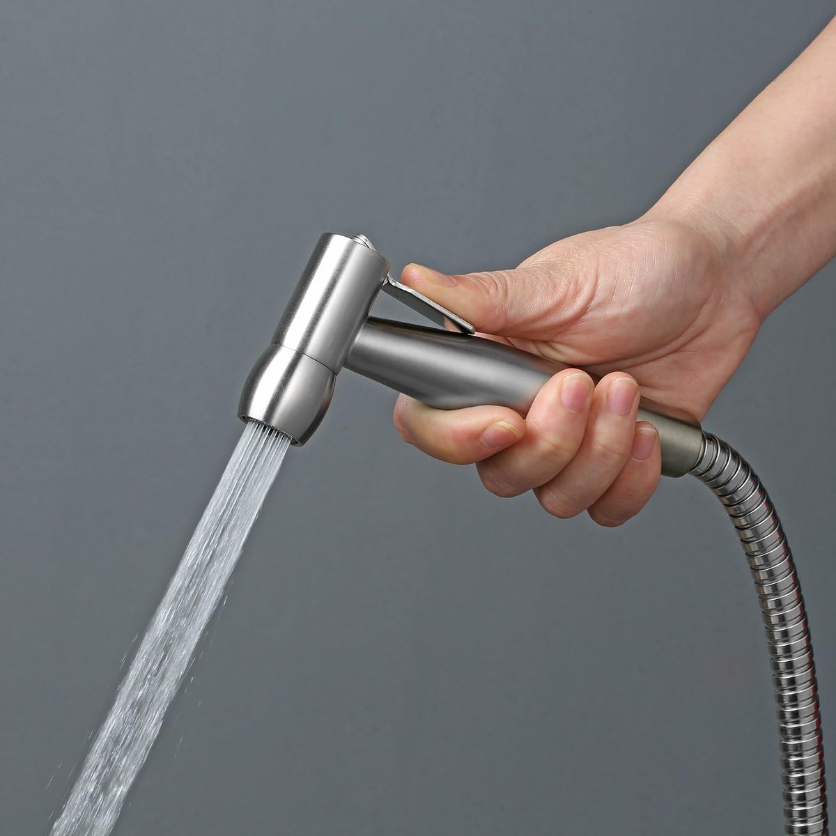 Handheld Bidet Sprayer for Toilet, Vingtank Premium Stainless Steel Baby Cloth Diaper Sprayer, Attachment with Hose, Toilet or Wall Mounted, Feminine Wash - - 