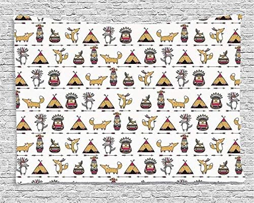 رسوم متحركة حيوانات مضحكة الهنود الحمر العناصر العرقية