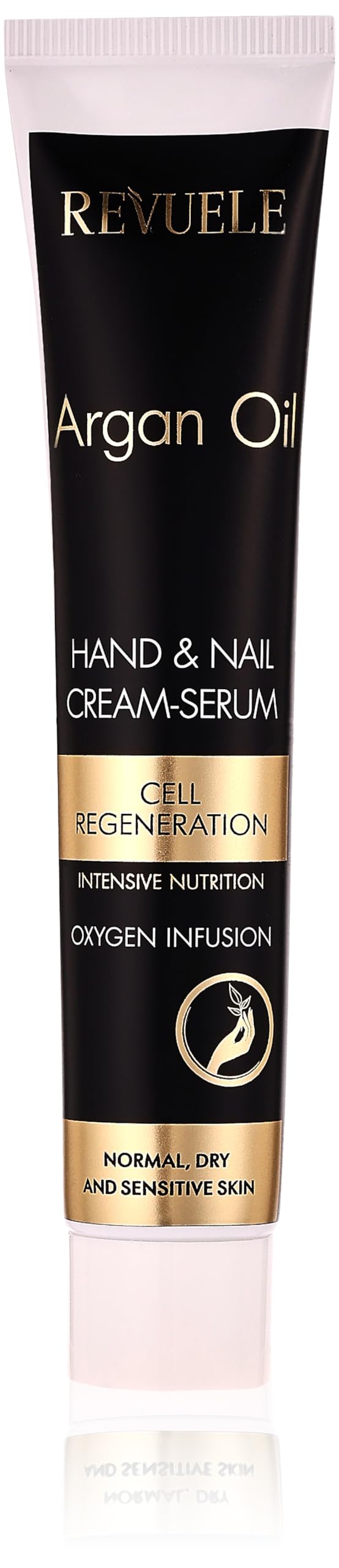Revuele Argan Oil Hand And Nail Cream-Serum Oxygen Infusion, Cell Regeneration. Normal, Dry and Sensitive Skin