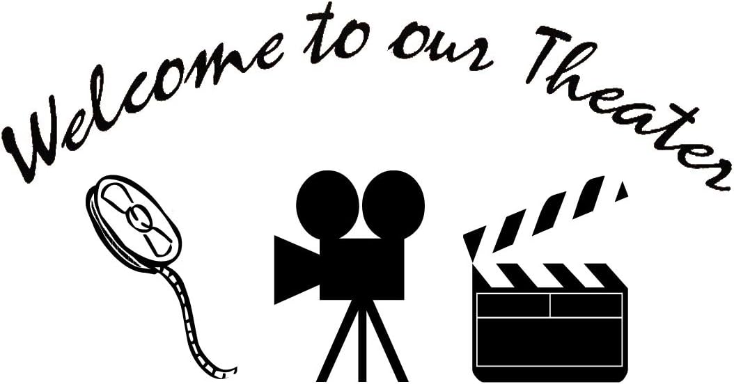 Home Movie Theater Decor Wall Decal to Our Theater Wall Art