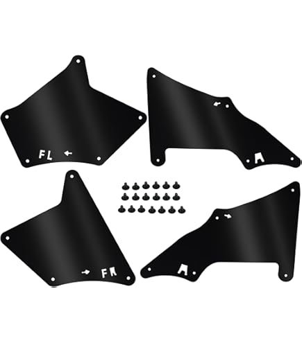 TRQ Juego De Forros De Guardabarros Interior Delantero Compatible Con Toyota 4Runner 2014-2021 TO1248198 TO1249198