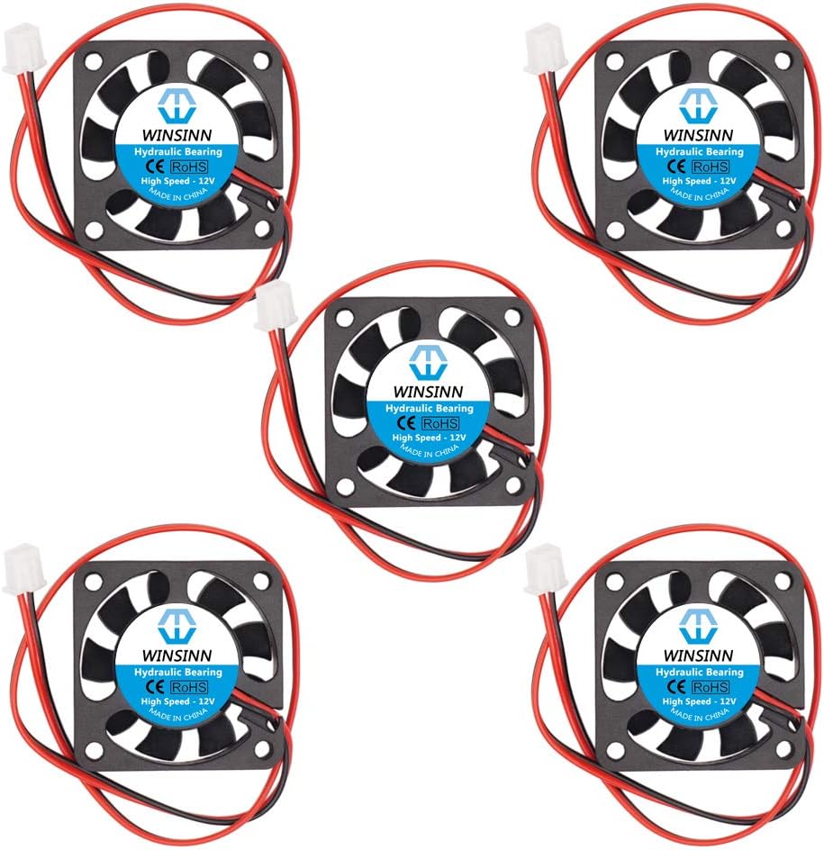WINSINN 40mm Fan 12V Hydraulic Bearing Brushless 4010 40x10mm - High Speed (Pack of 5Pcs)