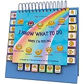 Thought-Spot I Know What to Do Flipbook | Emotions Wheel &amp; Feelings Chart | Emotional Regulation Tool for Home, Class, or Calm Down Corner | Helps Kids Learn Coping Skills | Autism Must-Have