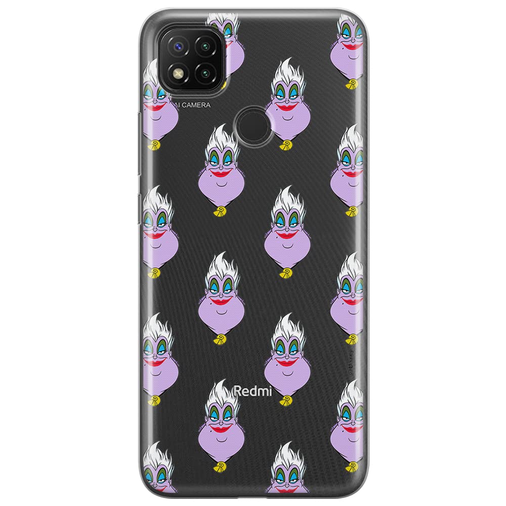 ERT GROUP mobile phone case for Xiaomi REDMI 9C original and officially Licensed Disney pattern Ursula 003 optimally adapted to the shape of the mobile phone, partially transparent