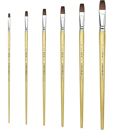 Amazon.com: XDT#839 Bright Artist Paint Brush 6 Piece Set Medium