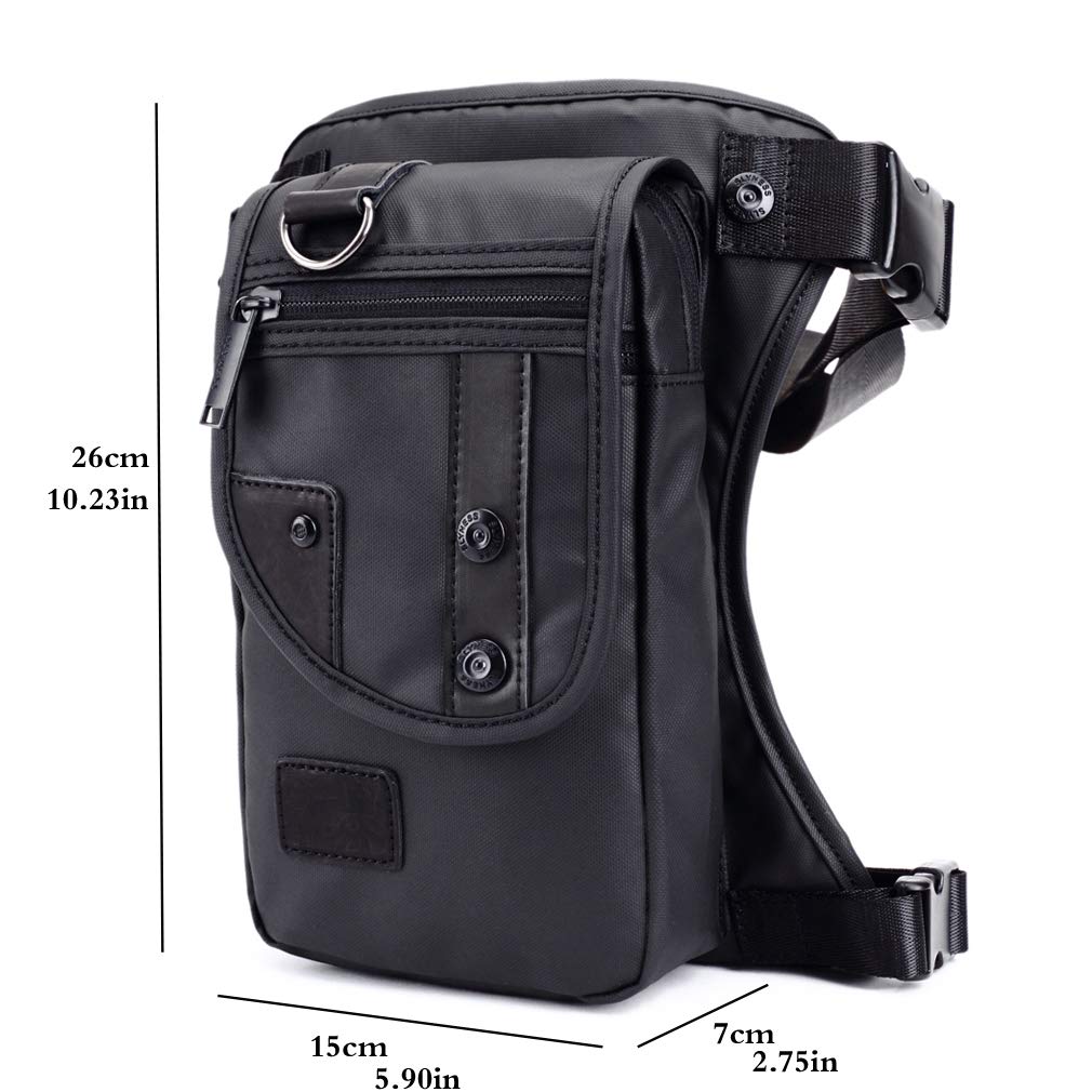 Marsupio Da Gamba Impermeabile Per Moto E Sport | Borsa Tattica Regolabile Con 4 Tasche - Foto 9