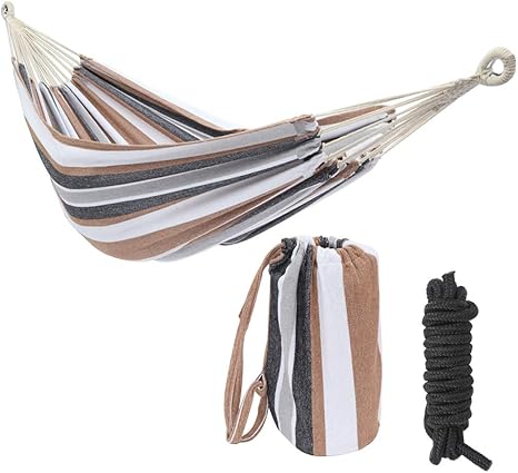 Amazon.com : Double Hammock 2 Person Extra Large Polyester Cotton