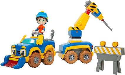 Rev Roll Voiture Jouet Roll Go Vehicule Rumble Avec Remorque Et Accessoires Accompagne De