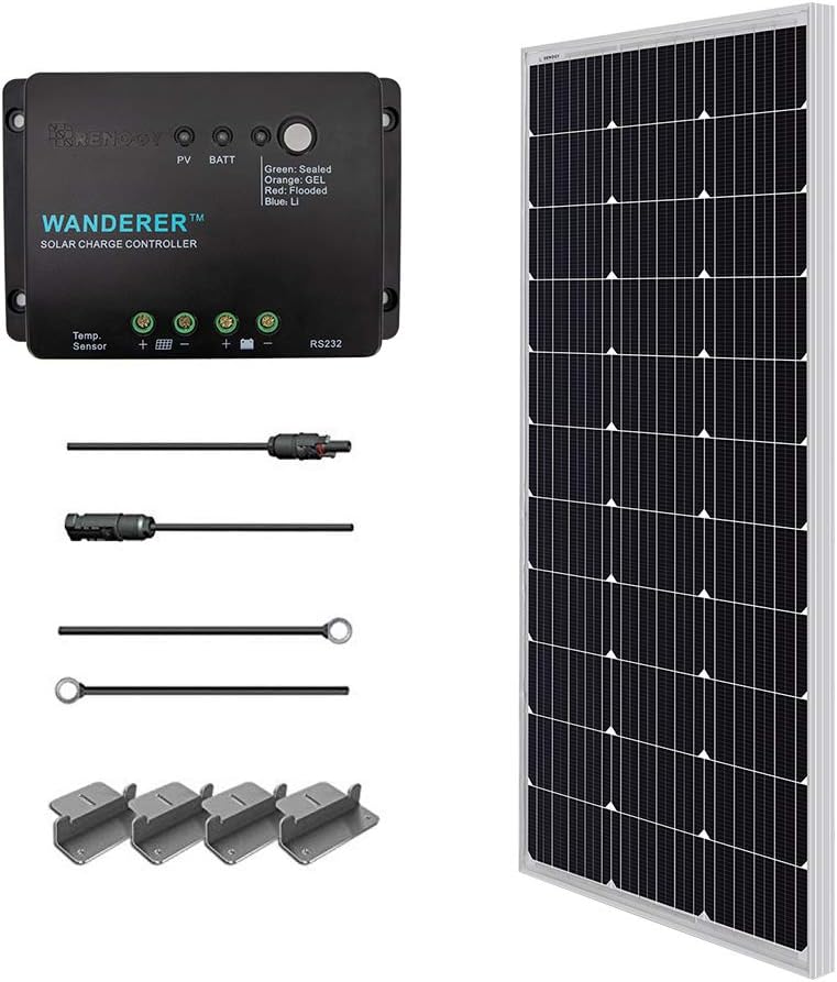 Renogy 100 Watts 12 Volts Monocrystalline Solar Starter Kit